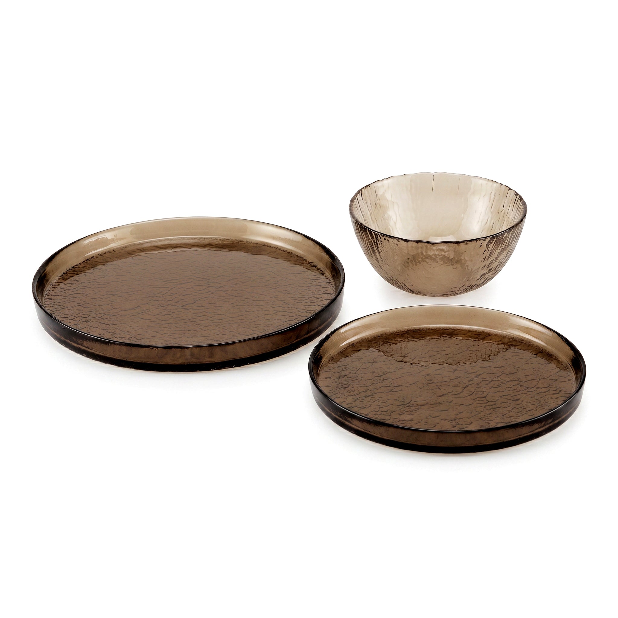 Danny Home 18-Pieces Glass Plate Set