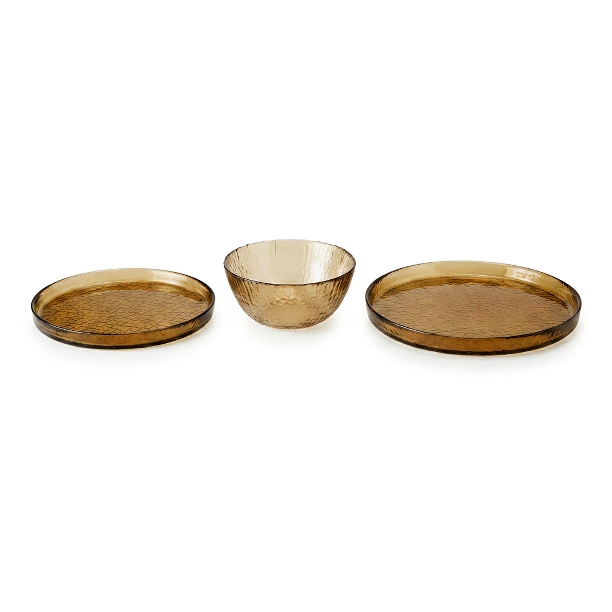 Danny Home 18-Pieces Glass Plate Set