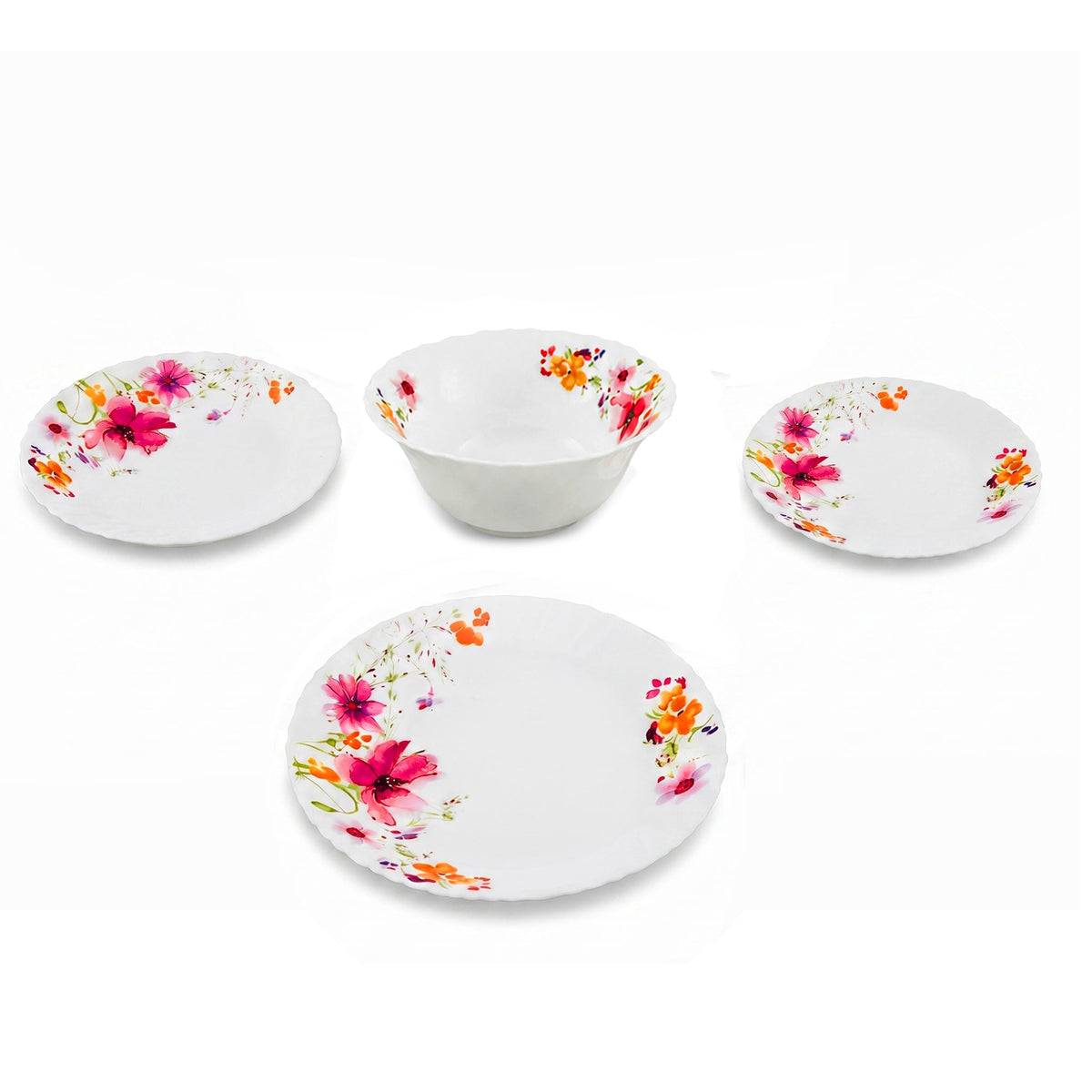 Danny Home 24-Piece Marble Plate Set Kaka Bawa Sons