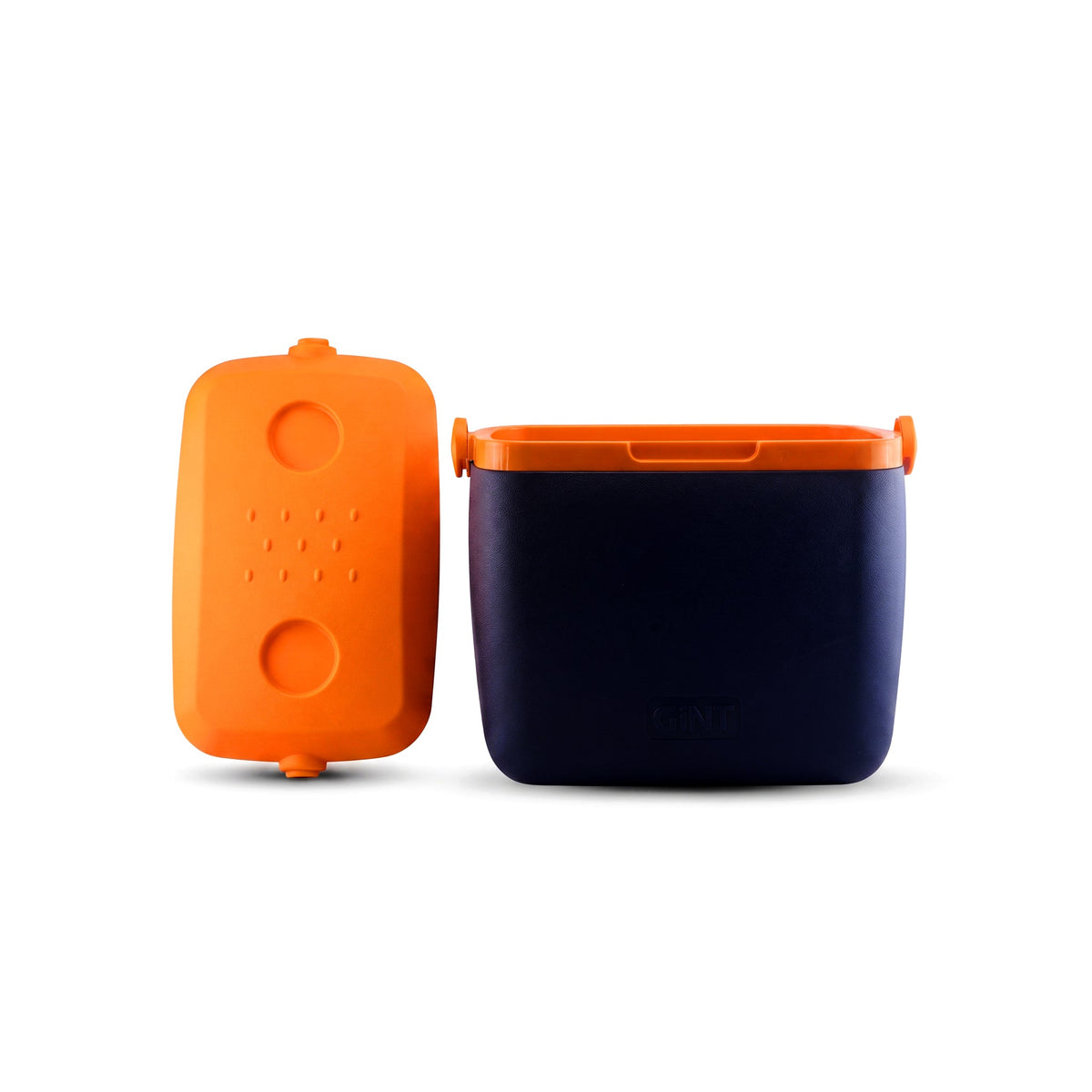 Gint Plastic Black & Orange Ice Box Kaka Bawa Sons