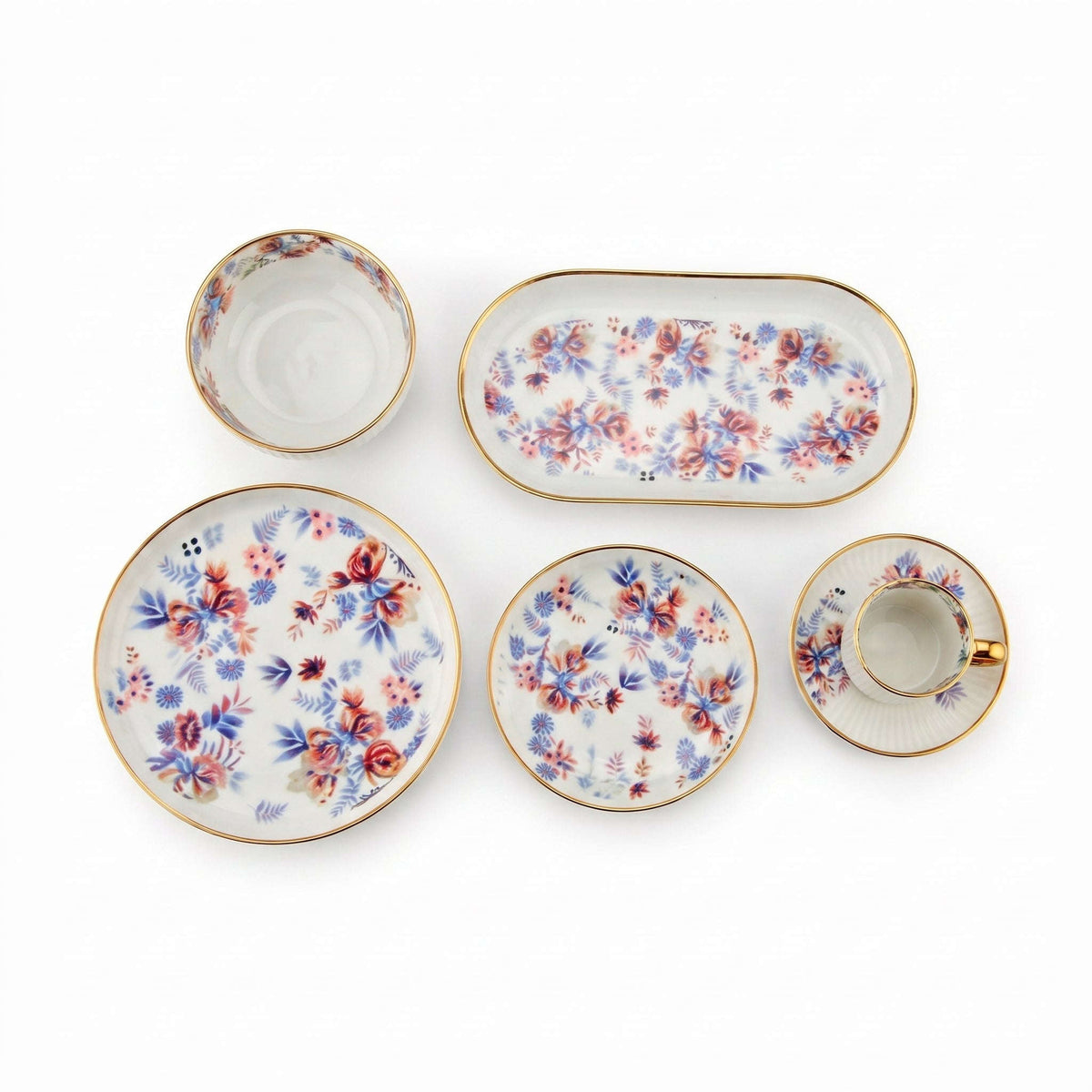 Danny Home 32-Piece Ceramic Dinnerware Set Kaka Bawa Sons