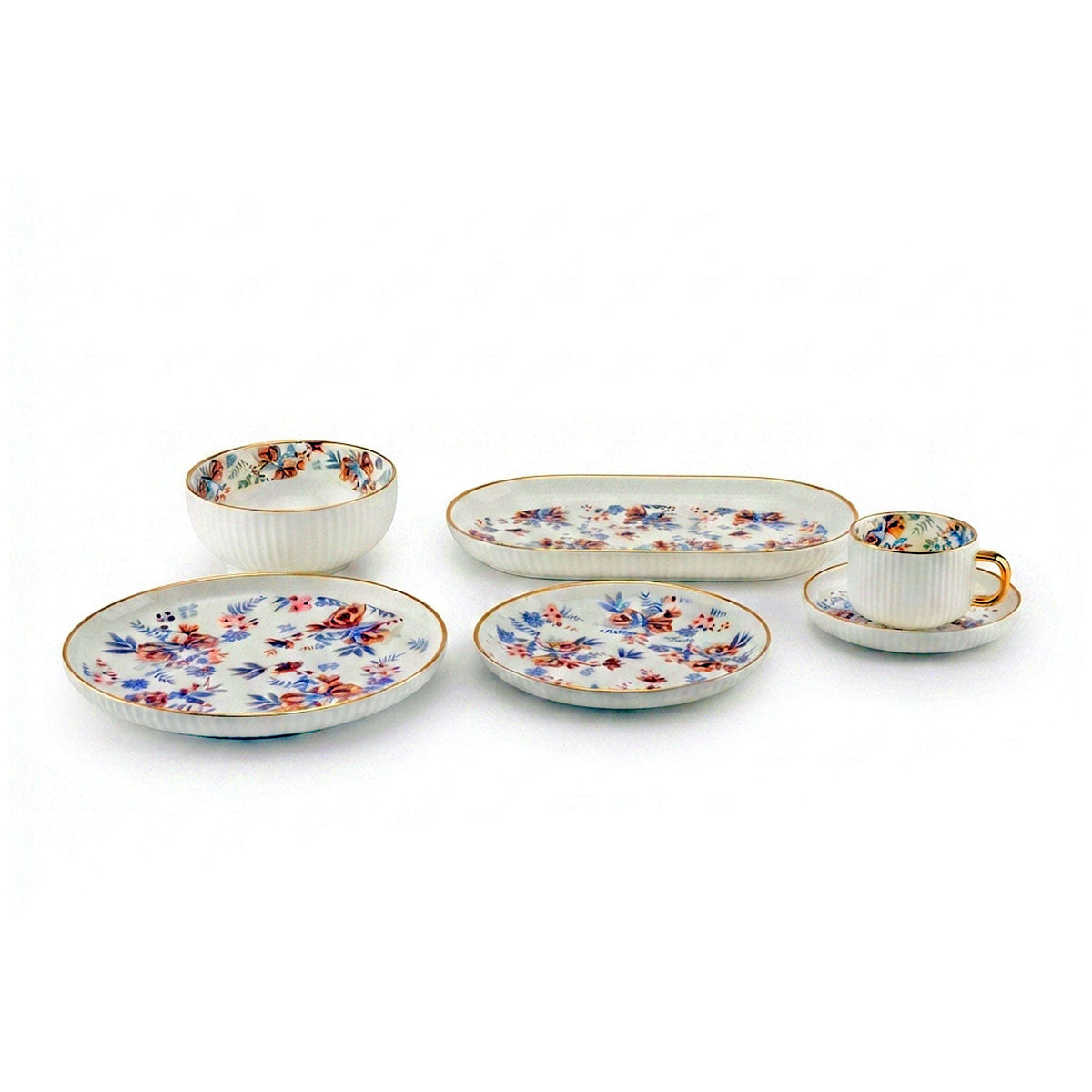 Danny Home 32-Piece Ceramic Dinnerware Set Kaka Bawa Sons