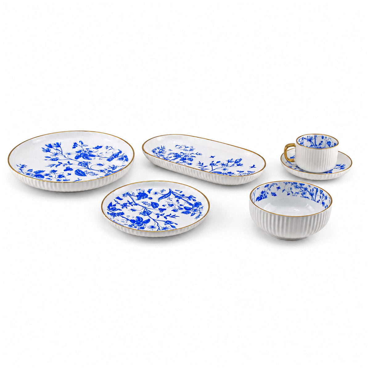 Danny Home 32-Piece Ceramic Dinnerware Set Kaka Bawa Sons