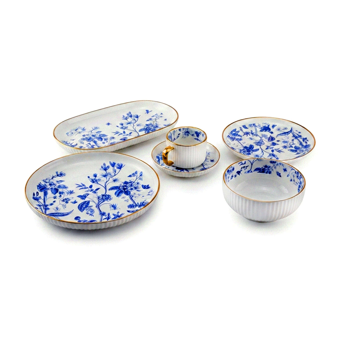 Danny Home 32-Piece Ceramic Dinnerware Set Kaka Bawa Sons