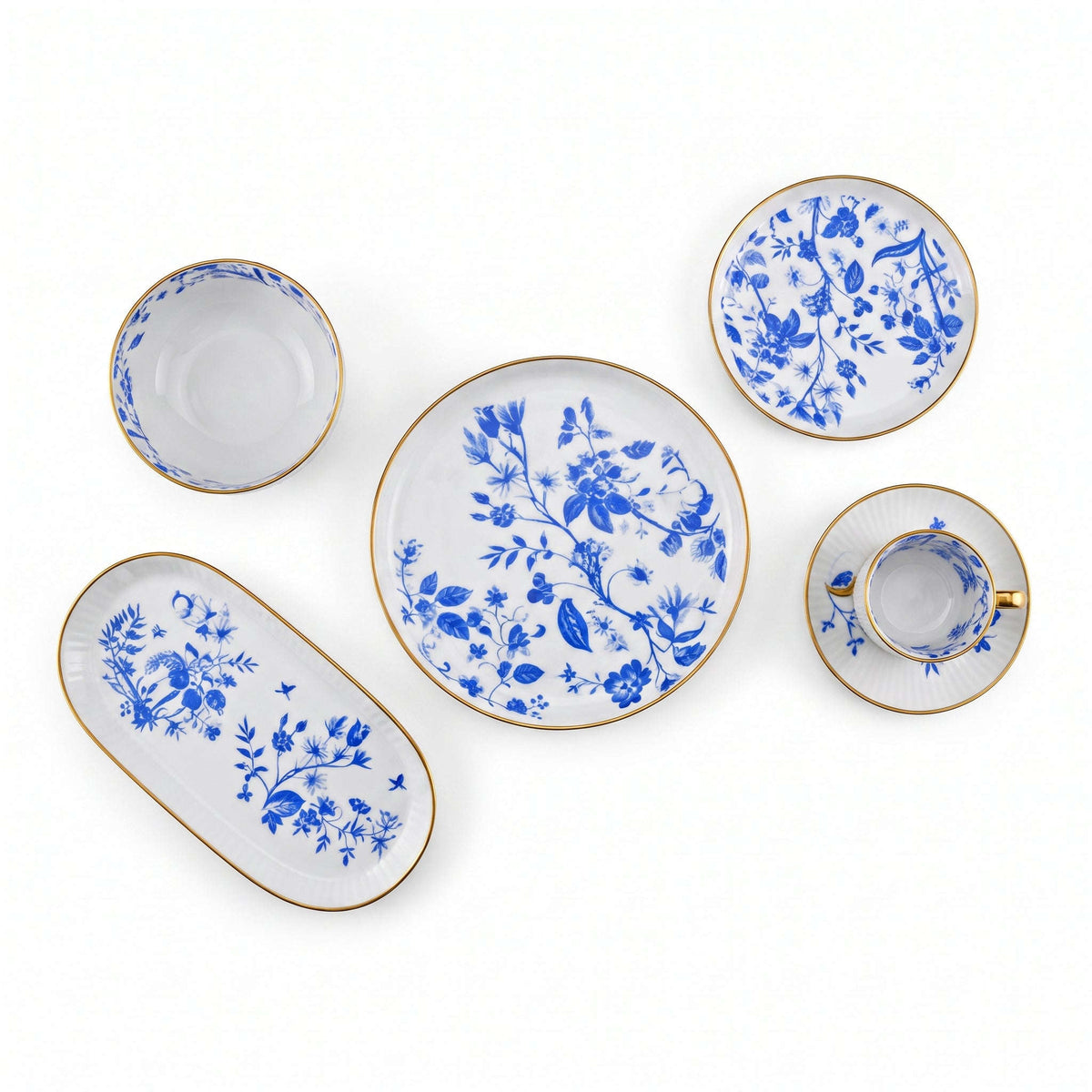 Danny Home 32-Piece Ceramic Dinnerware Set Kaka Bawa Sons