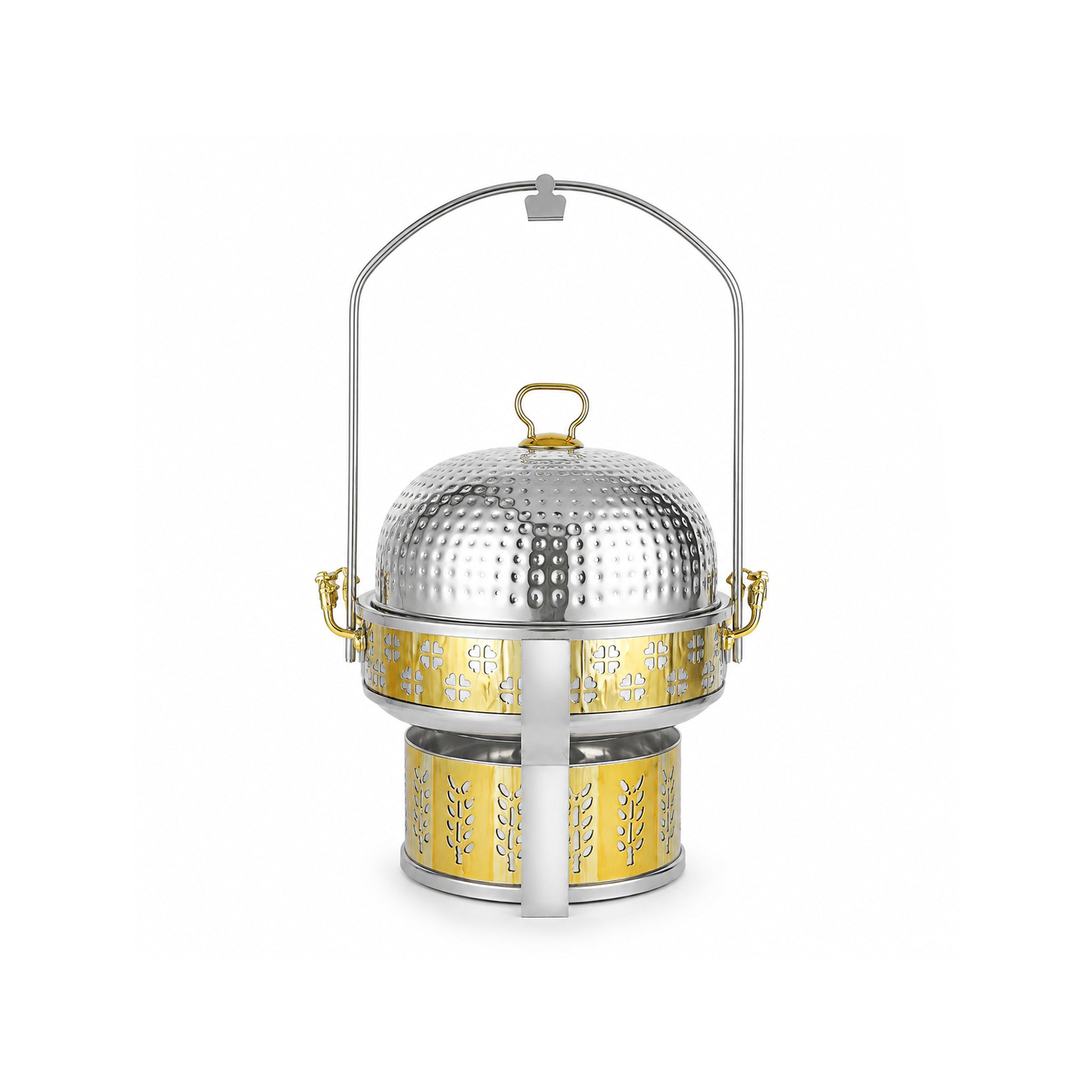 R/S Oman Stainless Steel Silver & Gold Open Chafing Dish