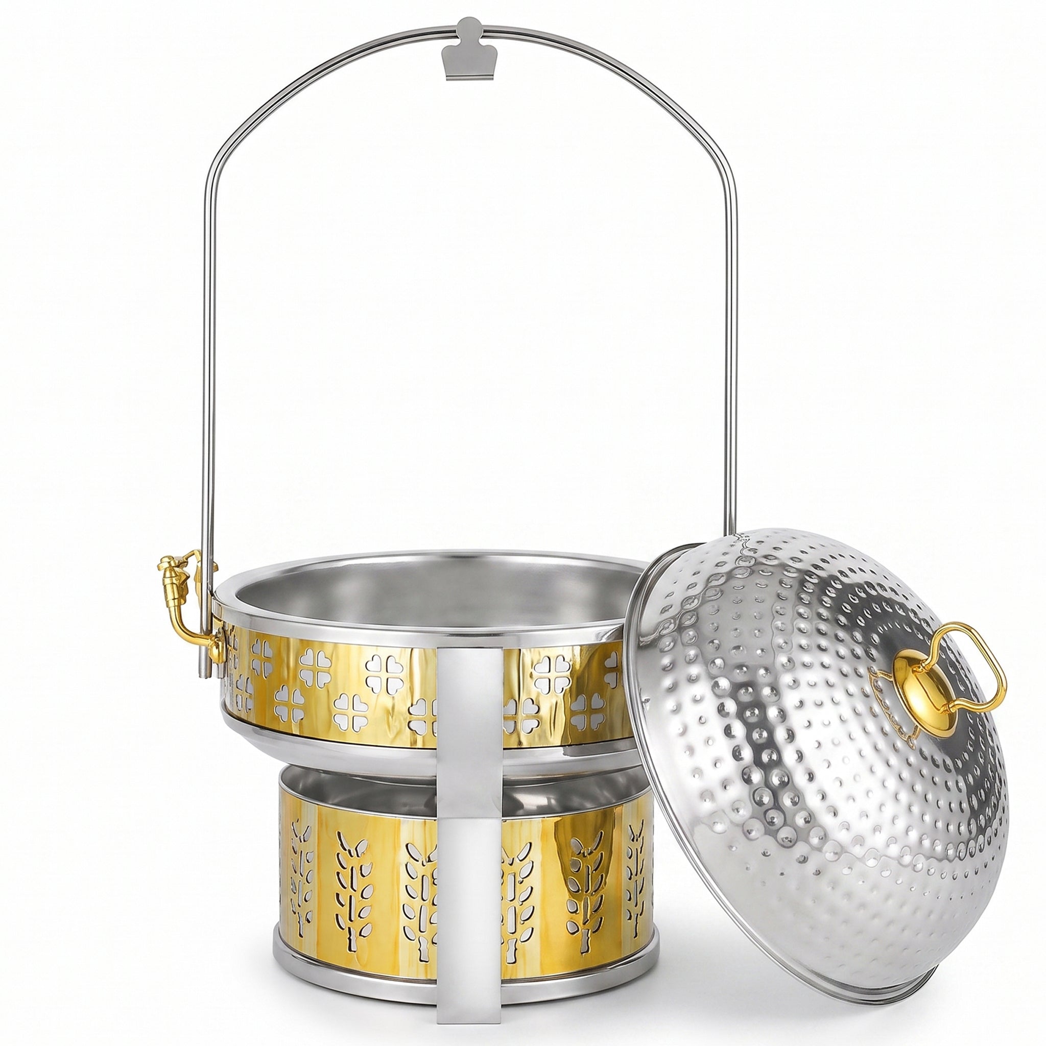 Oman Round Stainless Steel Open Chafing Dish | 6 Sizes: 20cm to 40cm