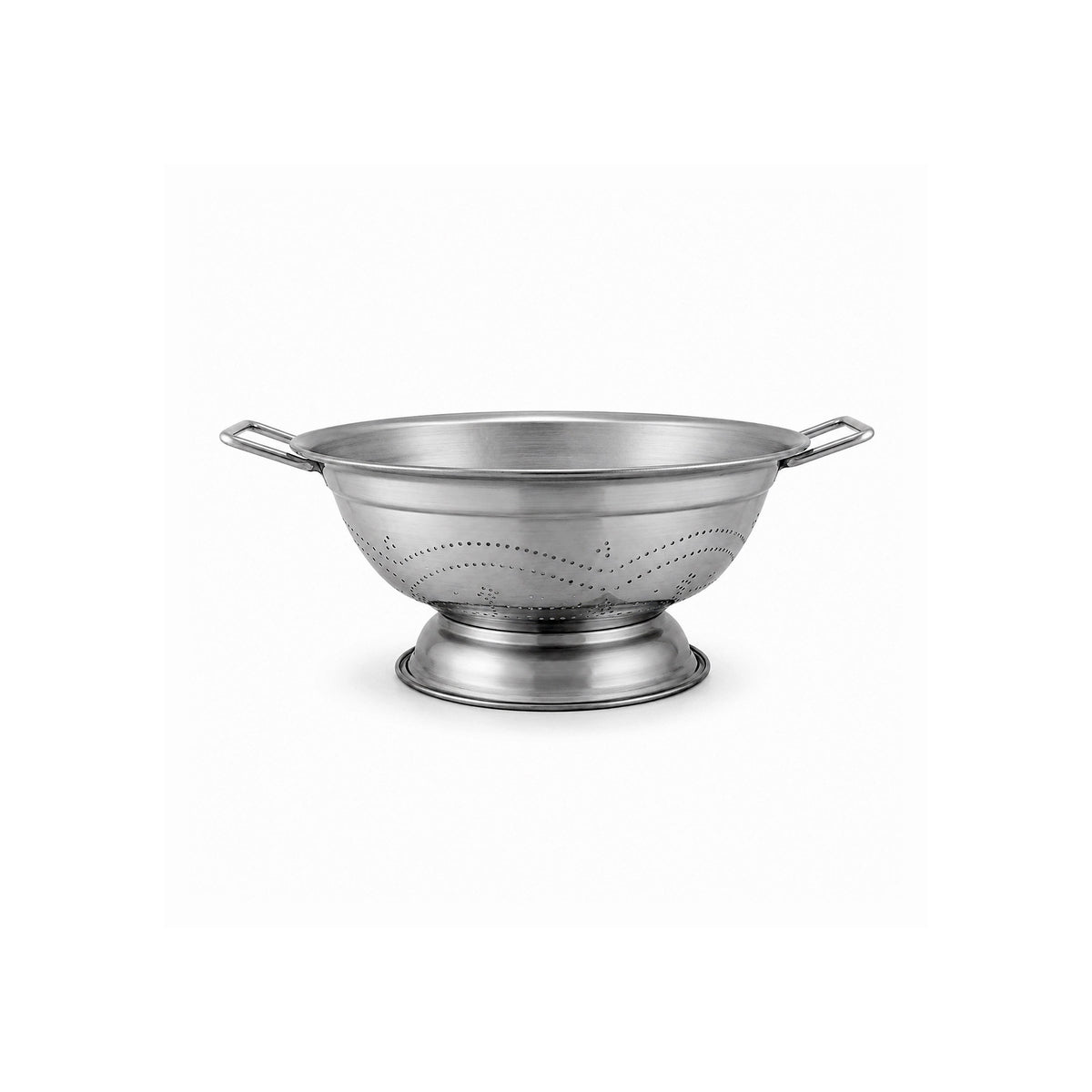 Stainless Steel Footed Colander With Side Handles Kaka Bawa Sons