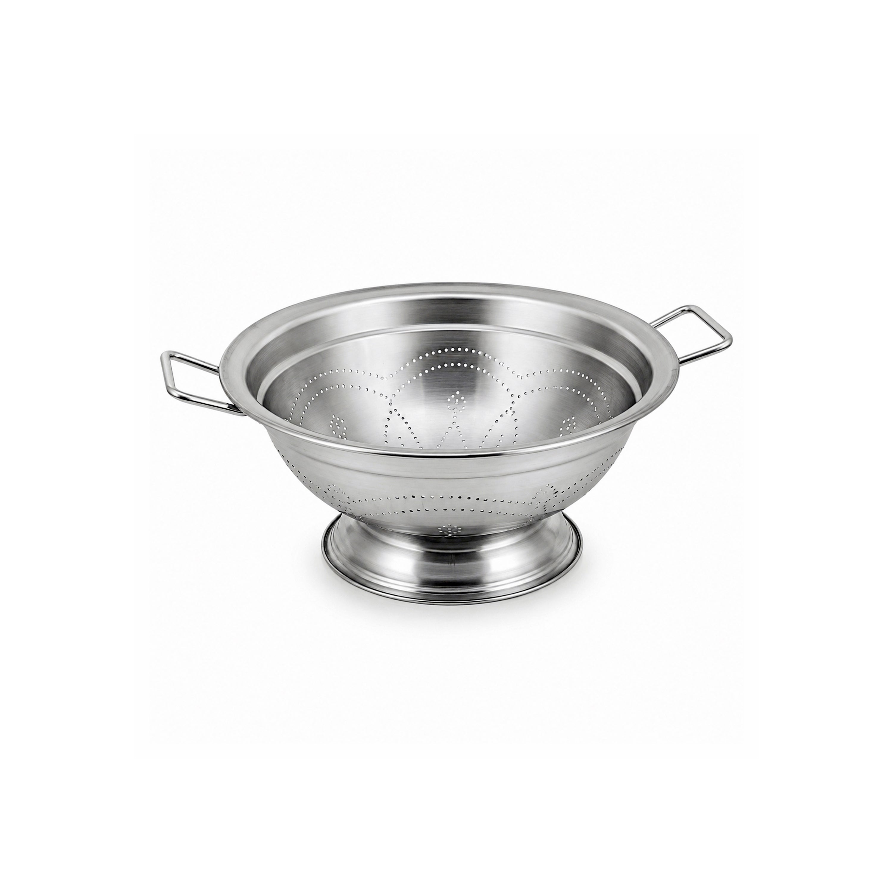 R/S Stainless Steel Footed Colander With Side Handles