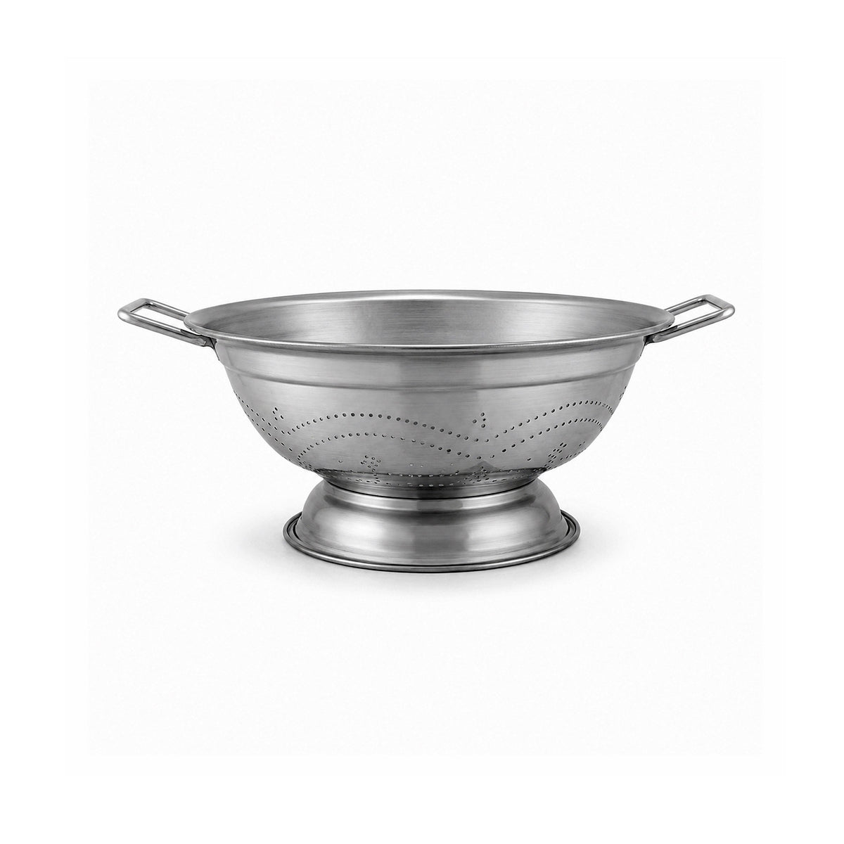 Stainless Steel Footed Colander With Side Handles Kaka Bawa Sons