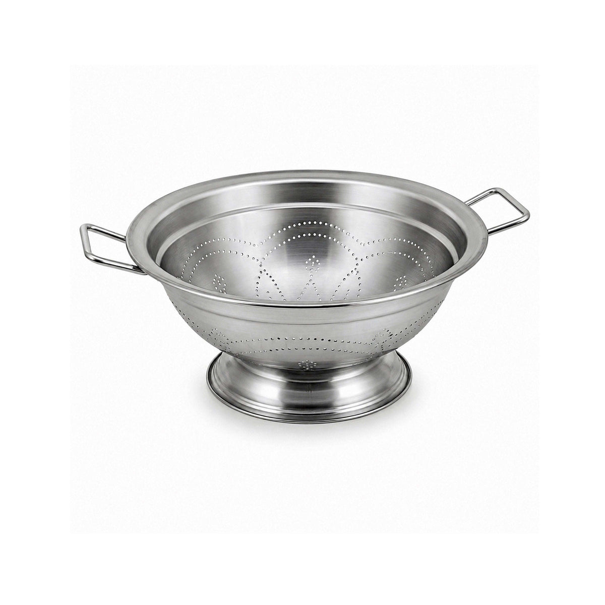 Stainless Steel Footed Colander With Side Handles Kaka Bawa Sons