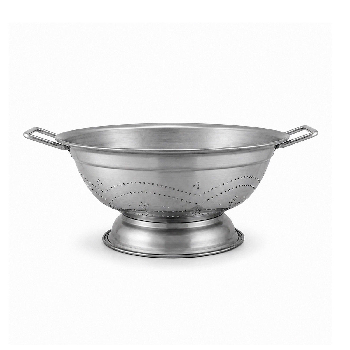 Stainless Steel Footed Colander With Side Handles Kaka Bawa Sons