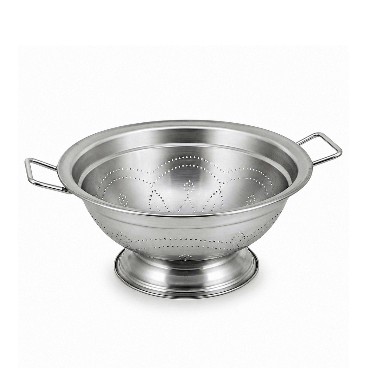 Stainless Steel Footed Colander With Side Handles Kaka Bawa Sons
