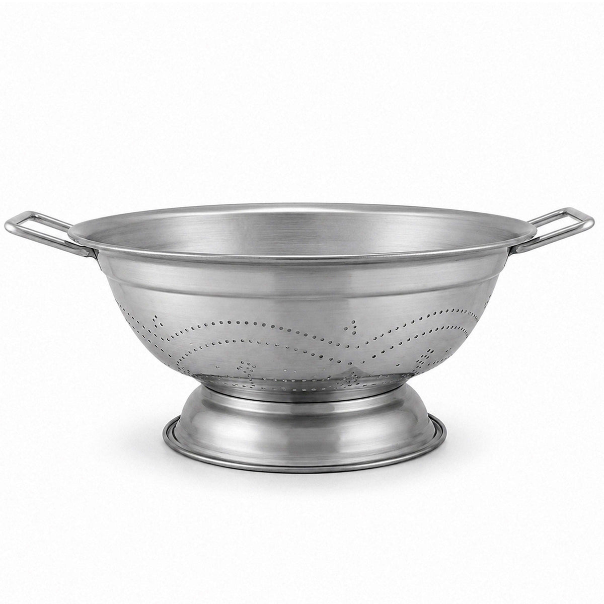 Stainless Steel Footed Colander With Side Handles Kaka Bawa Sons