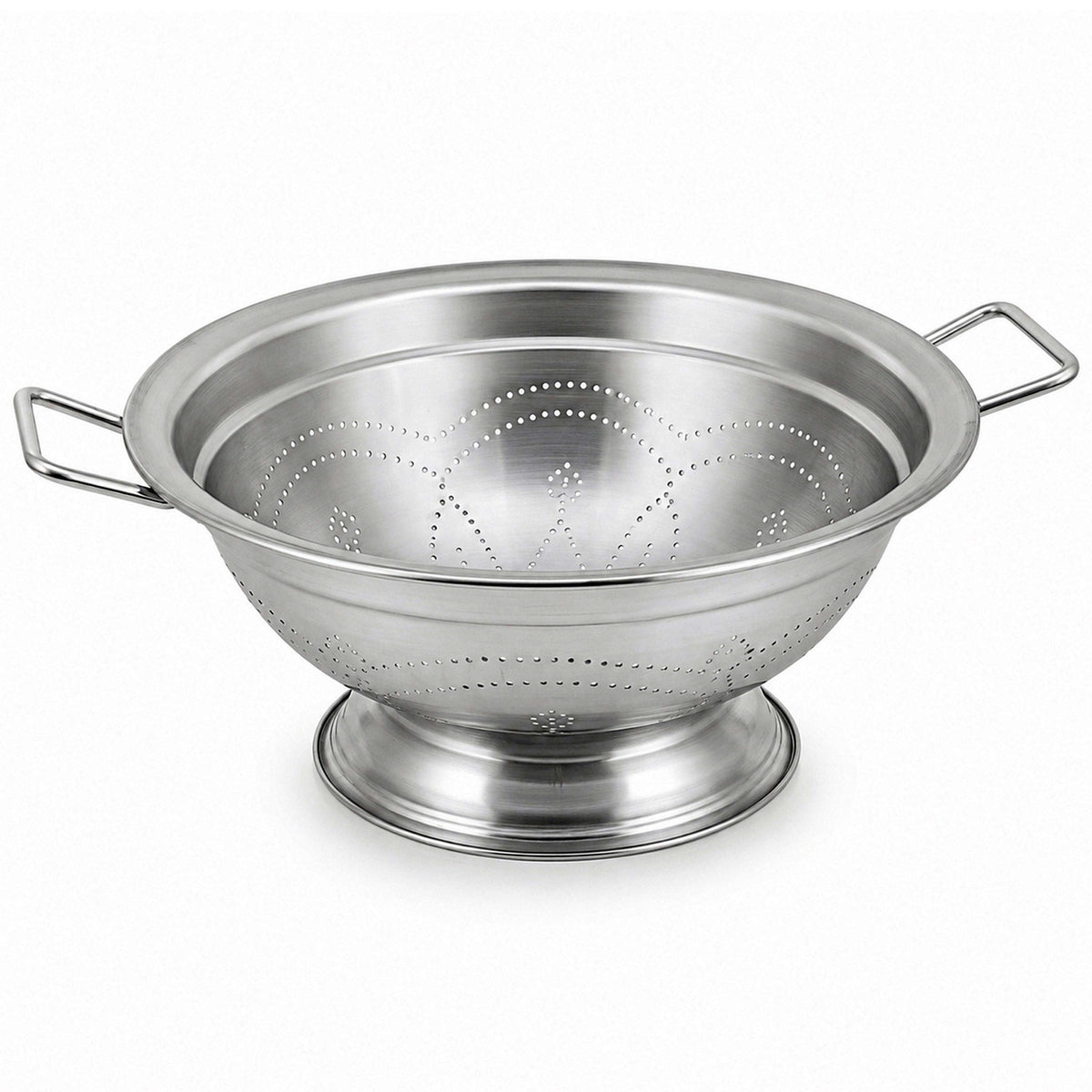 Stainless Steel Footed Colander With Side Handles Kaka Bawa Sons