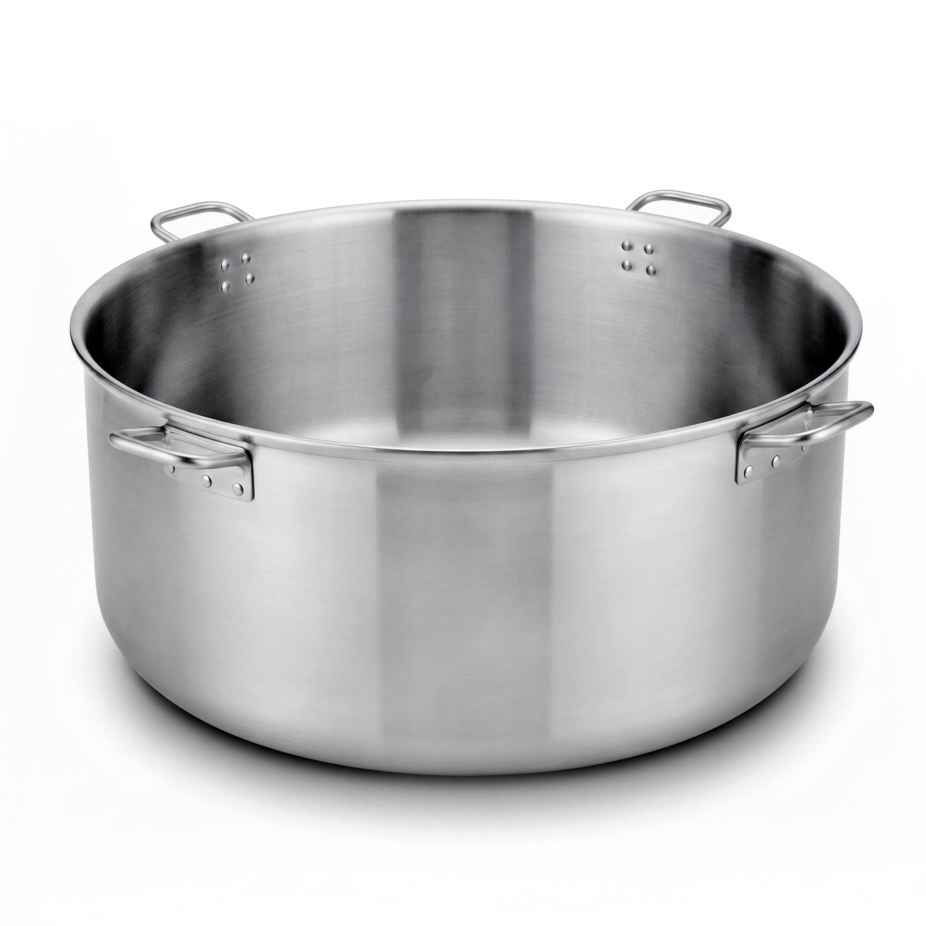 M.G Stainless Steel Round Stock Pot With 4 Handles