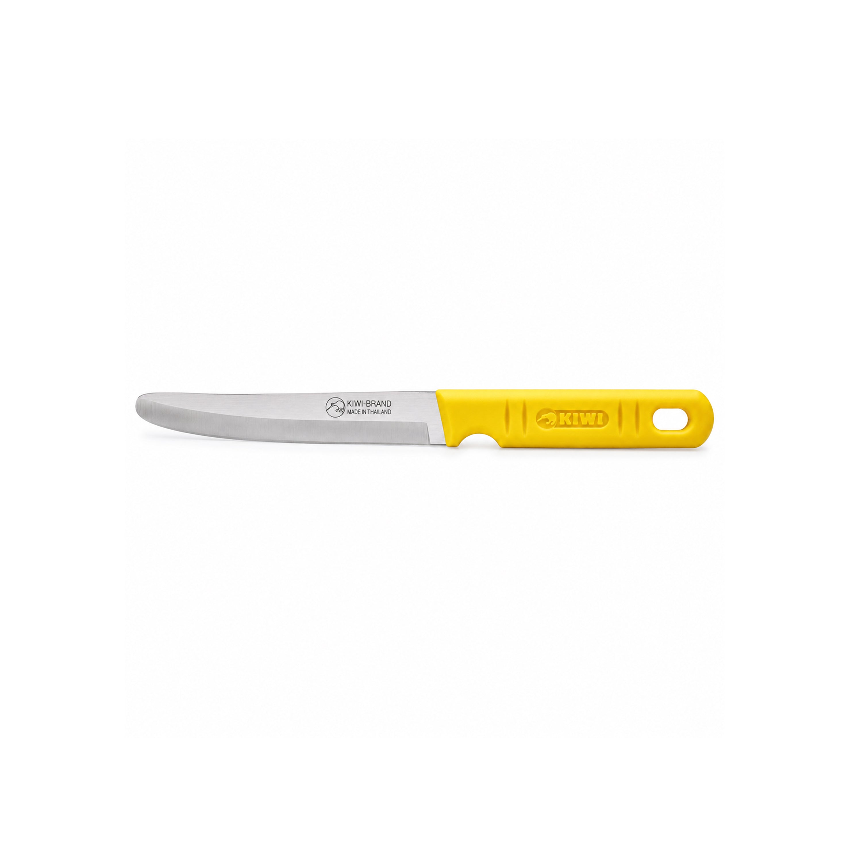 Kiwi No. 512 8-Inch Stainless Steel Knife With Yellow Plastic Handle