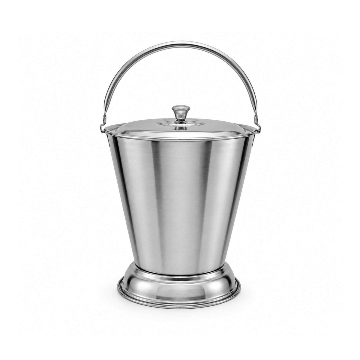 R/S Stainless Steel Balti Bucket With Lid Kaka Bawa Sons