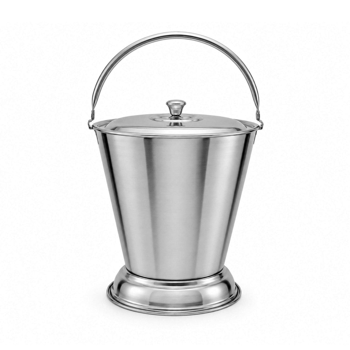 R/S Stainless Steel Balti Bucket With Lid Kaka Bawa Sons