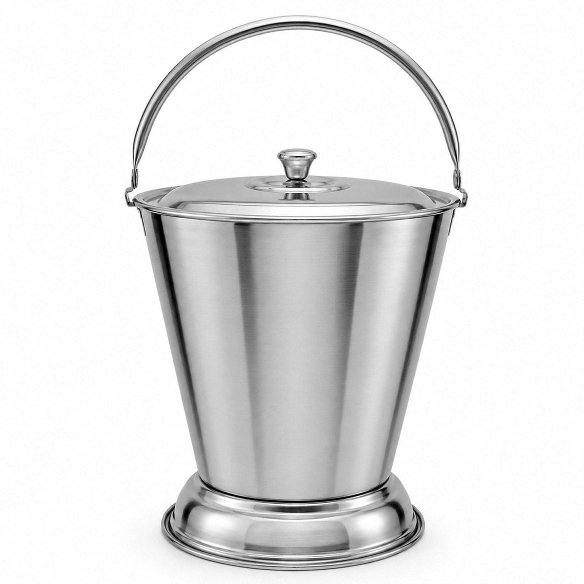 R/S Stainless Steel Balti Bucket With Lid Kaka Bawa Sons