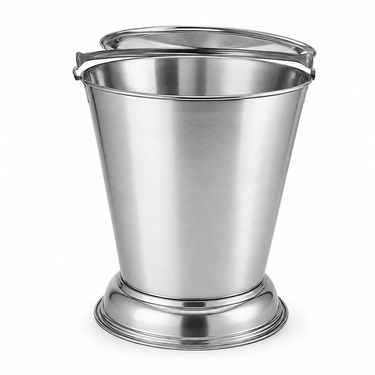 R/S Stainless Steel Balti Bucket With Lid Kaka Bawa Sons