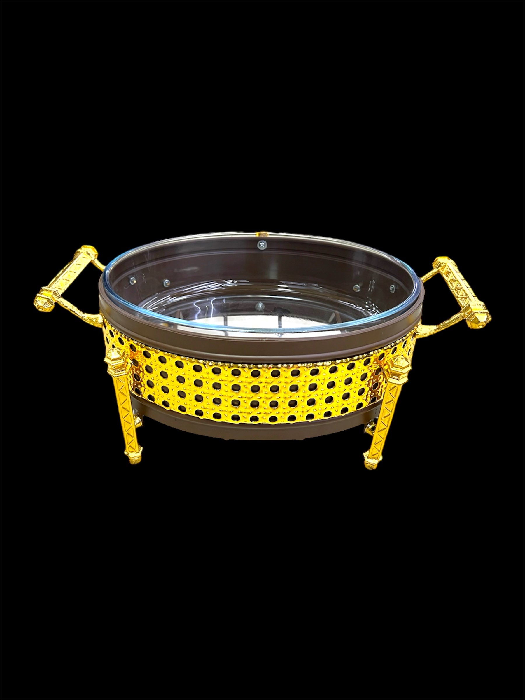 FANCY FOOD WARMER GOLDEN (OVAL)