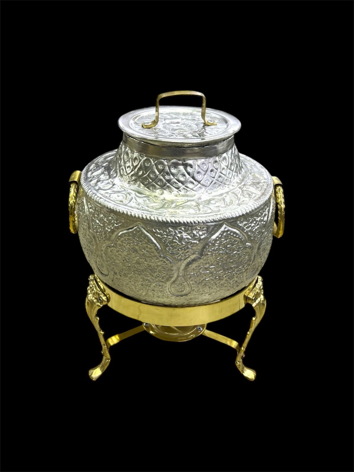 Handcrafted Bright Tabletop Daigh With Stand