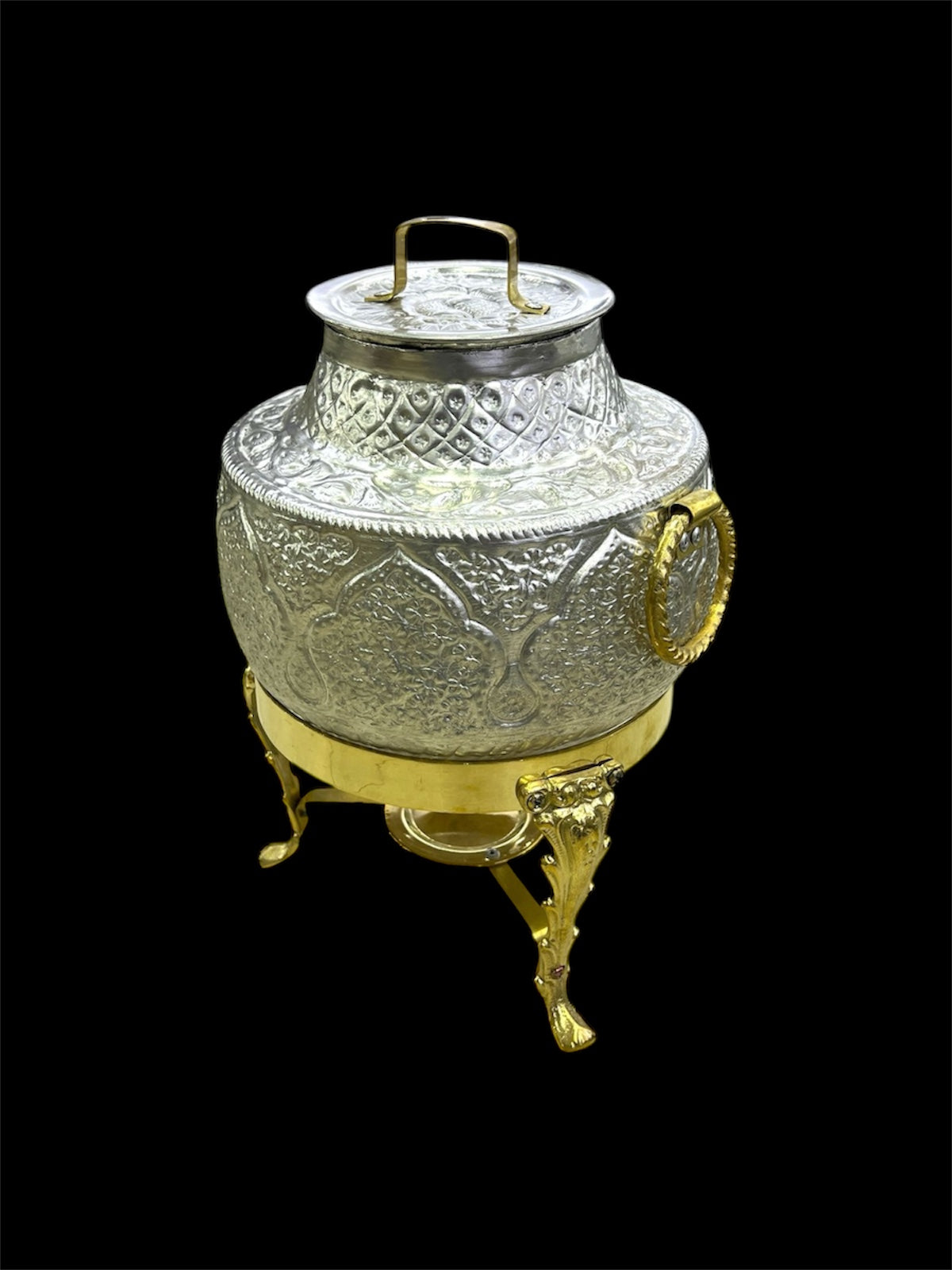 Handcrafted Bright Tabletop Daigh With Stand
