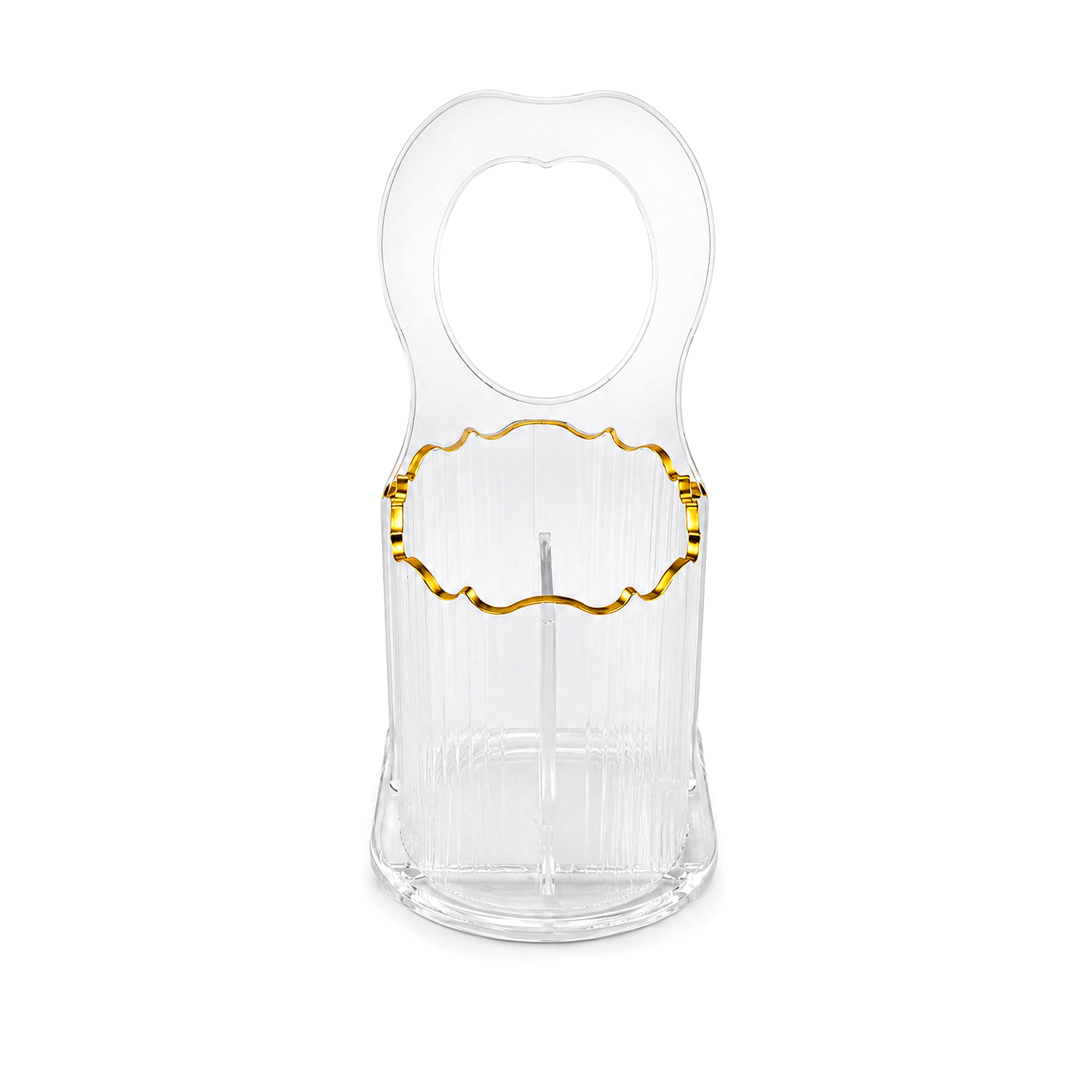 Violet 3-portion Acrylic Cutlery Holder