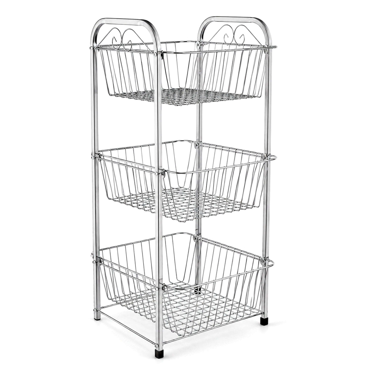 AT Stainless Steel Rectangular Wire Vegetable Rack Kaka Bawa Sons