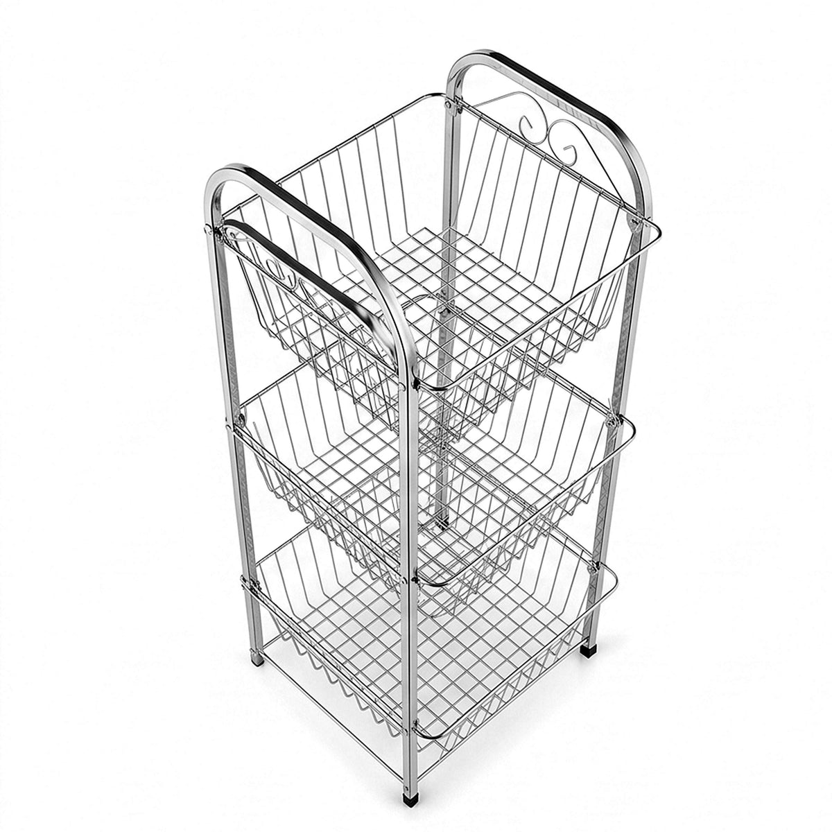 AT Stainless Steel Rectangular Wire Vegetable Rack Kaka Bawa Sons