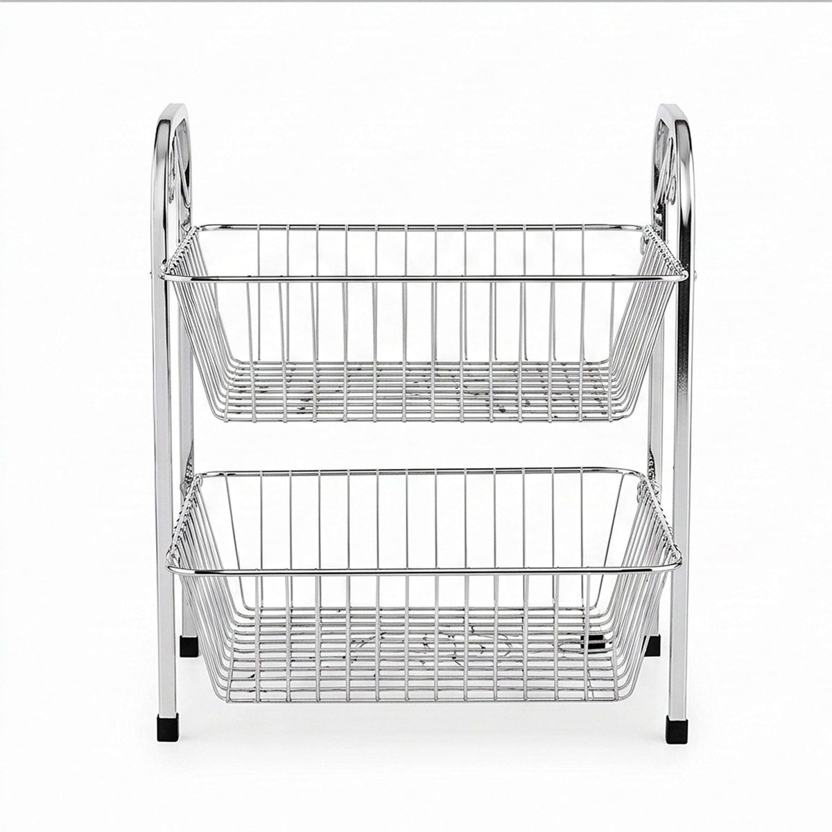 AT Stainless Steel Rectangular Wire Vegetable Rack Kaka Bawa Sons
