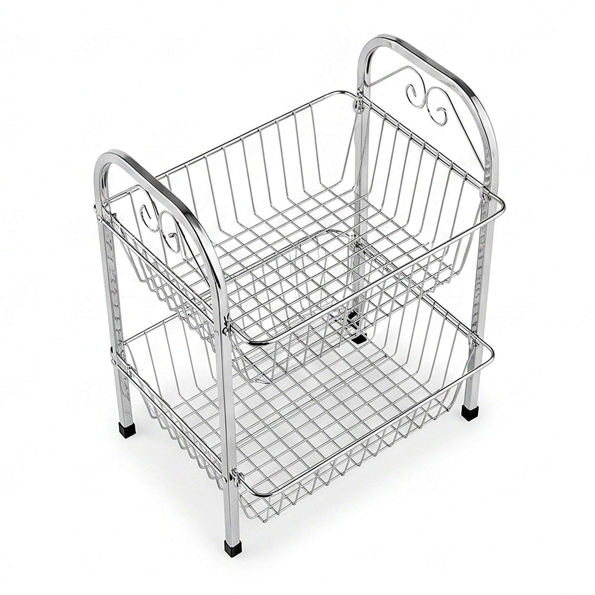 AT Stainless Steel Rectangular Wire Vegetable Rack Kaka Bawa Sons
