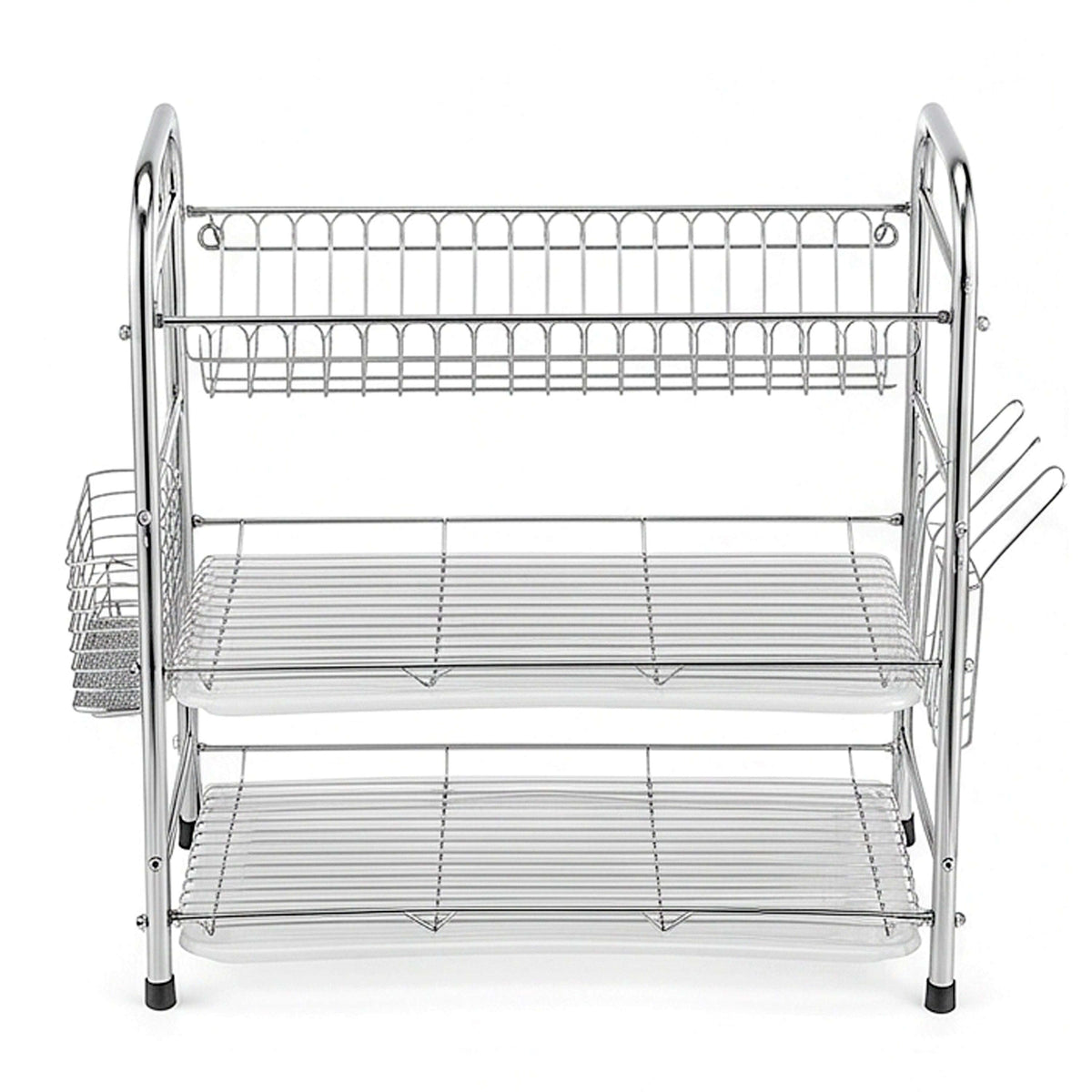 SK Stainless Steel Silver Plate Rack. Available in 2 sizes: 2-tier and 3-tier Kaka Bawa Sons