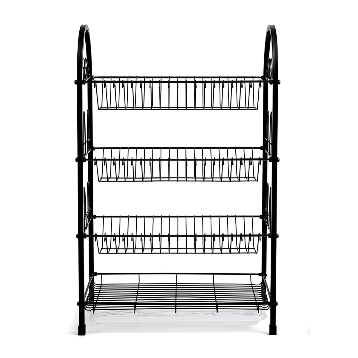 SK Stainless Steel Black Plate Rack Kaka Bawa Sons