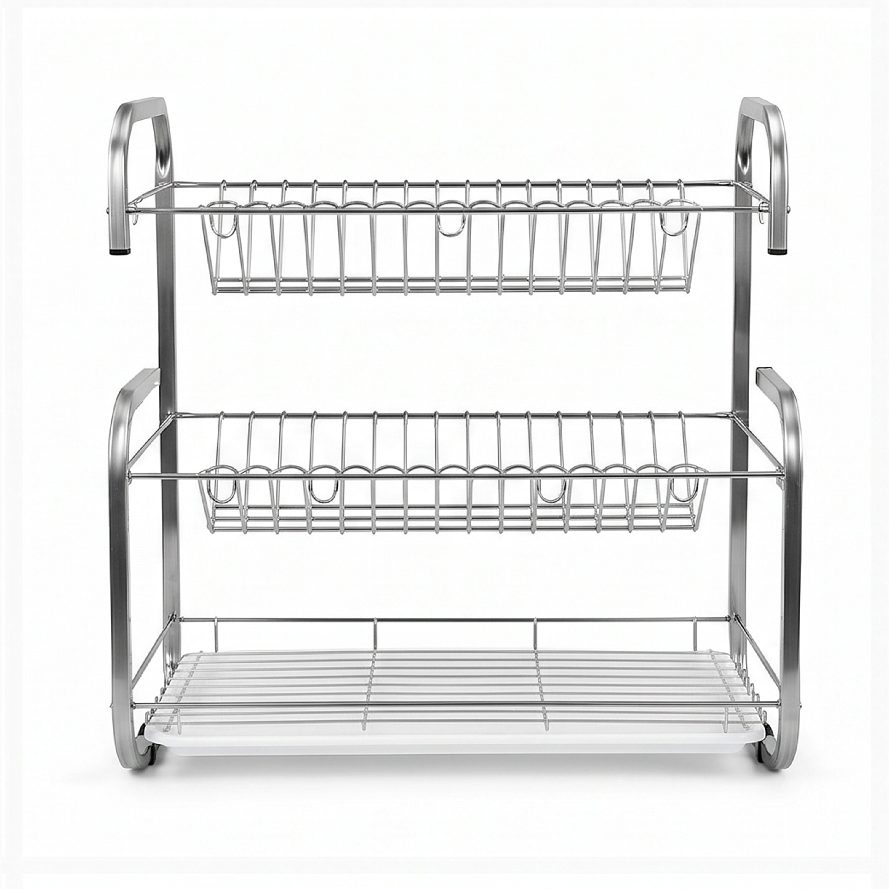 SK 3-Tier Stainless Steel G-Shaped Plate Rack