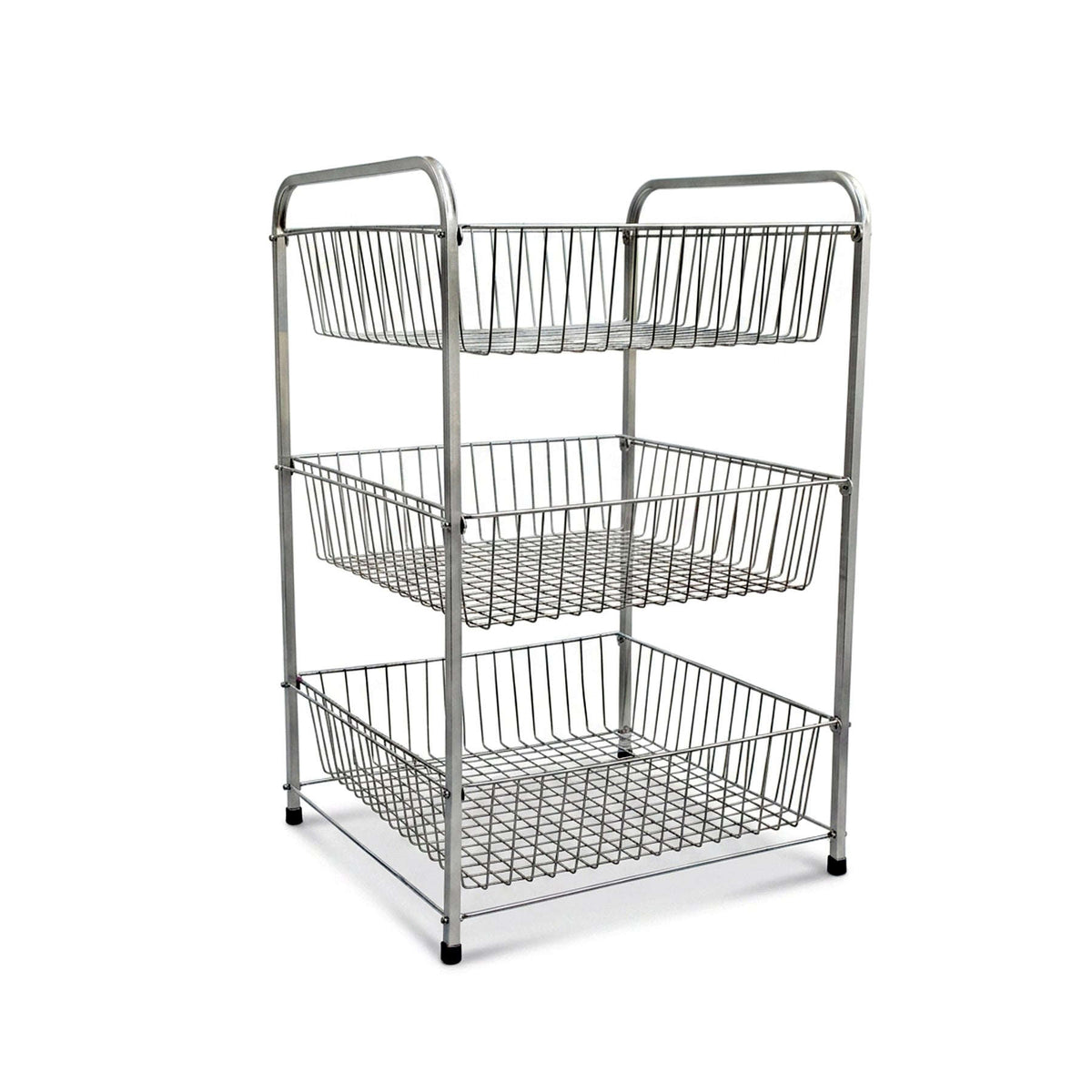 SK 3-Tier XL Size Stainless Steel Vegetable Rack Kaka Bawa Sons
