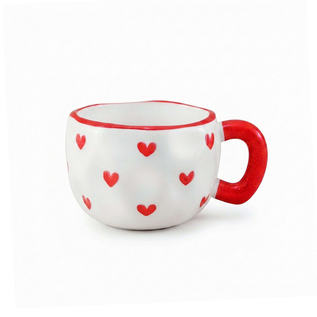 Mini Red Heart 300 ml Ceramic Mug Kaka Bawa Sons
