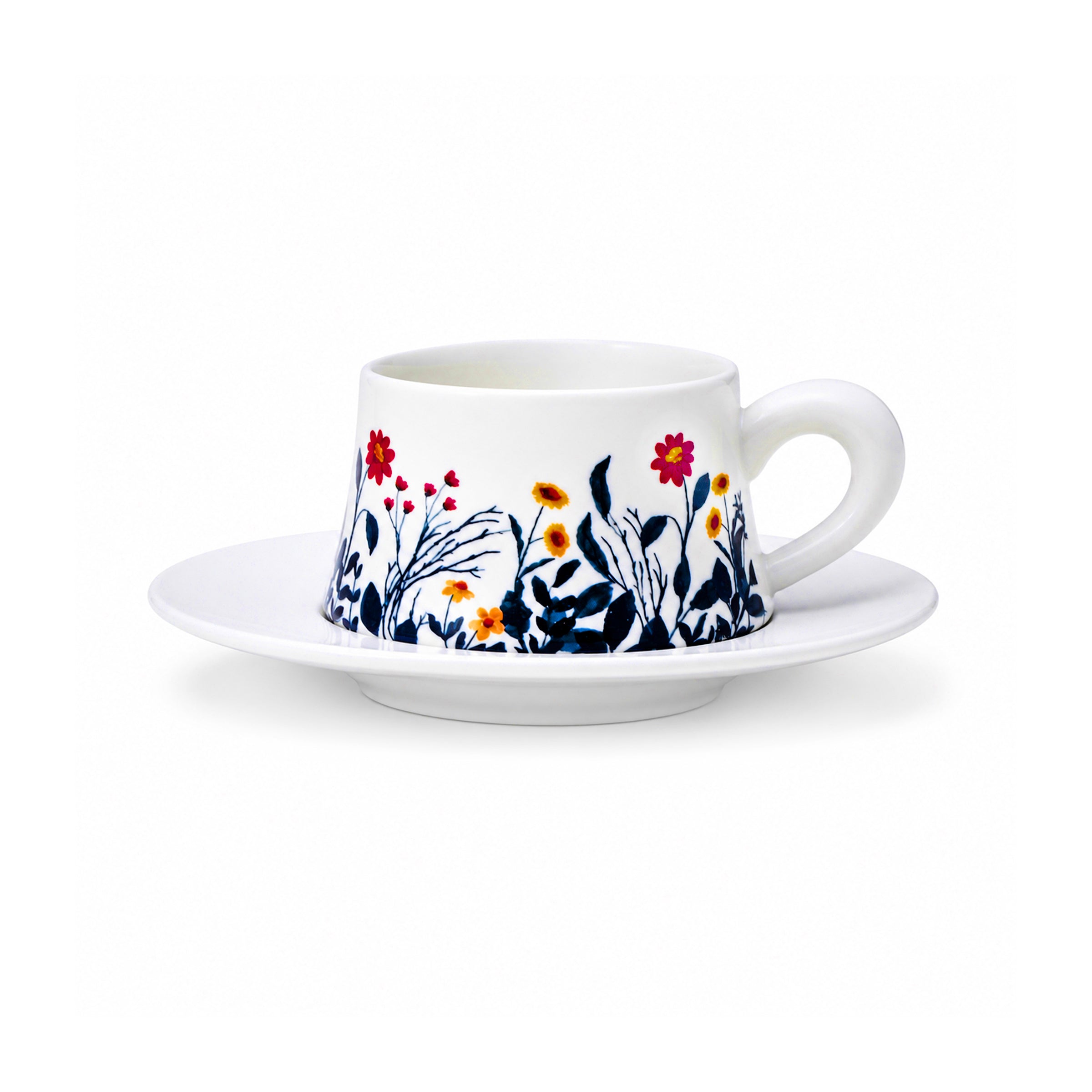 Wildflower Meadow 300 ML Ceramic Mug with Saucer