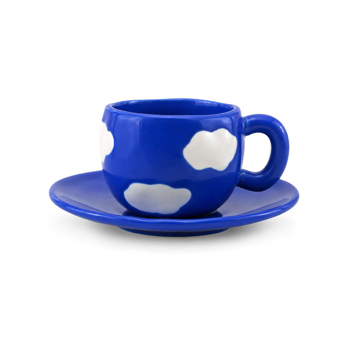 Cloud 300 mL Ceramic Mug With Saucer Kaka Bawa Sons