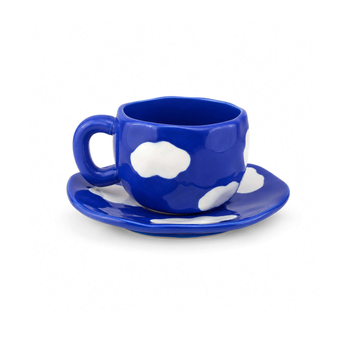Cloud 300 mL Ceramic Mug With Saucer Kaka Bawa Sons
