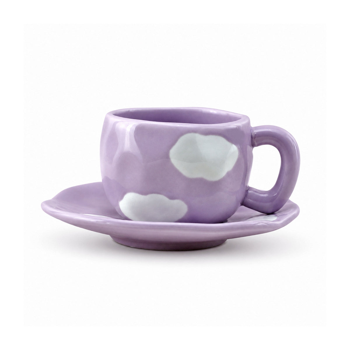 Cloud 300 mL Ceramic Mug With Saucer Kaka Bawa Sons