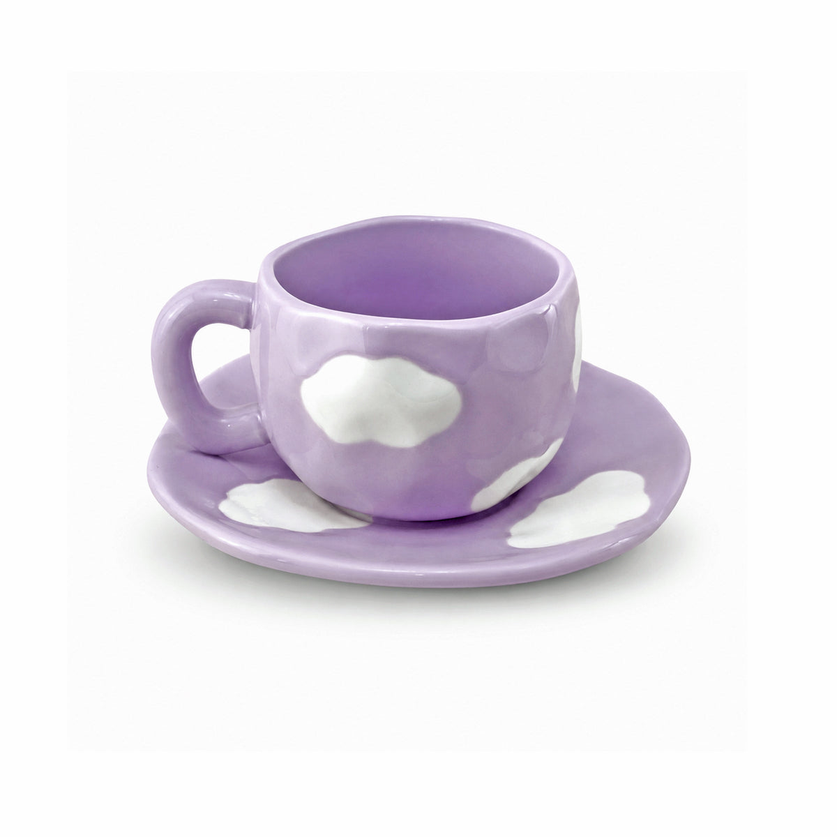 Cloud 300 mL Ceramic Mug With Saucer Kaka Bawa Sons