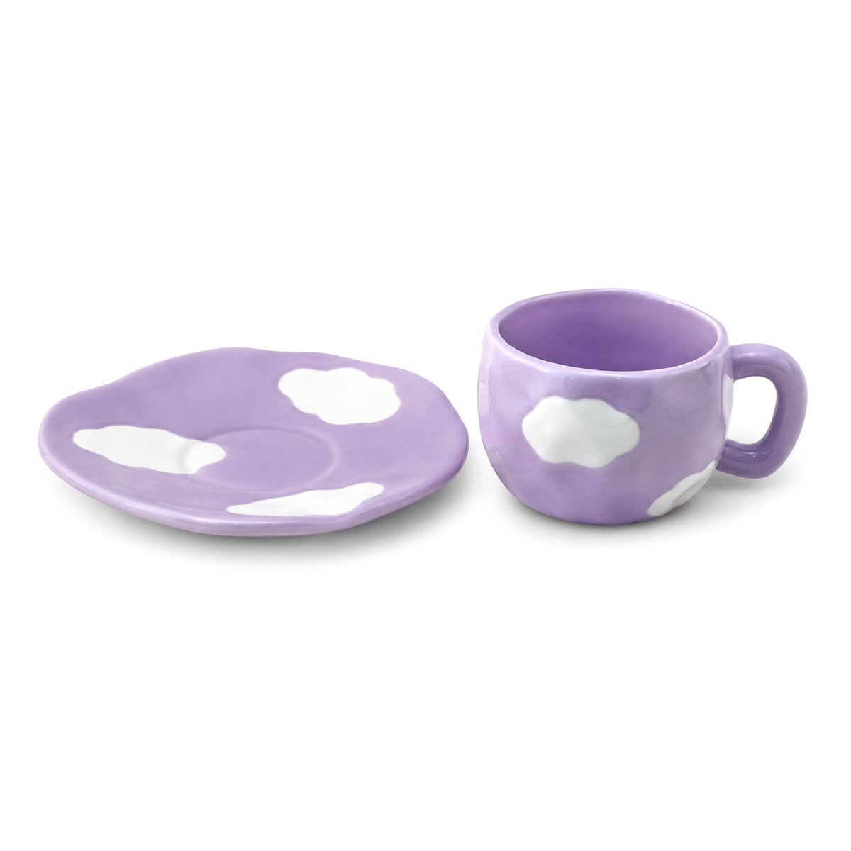 Cloud 300 mL Ceramic Mug With Saucer Kaka Bawa Sons