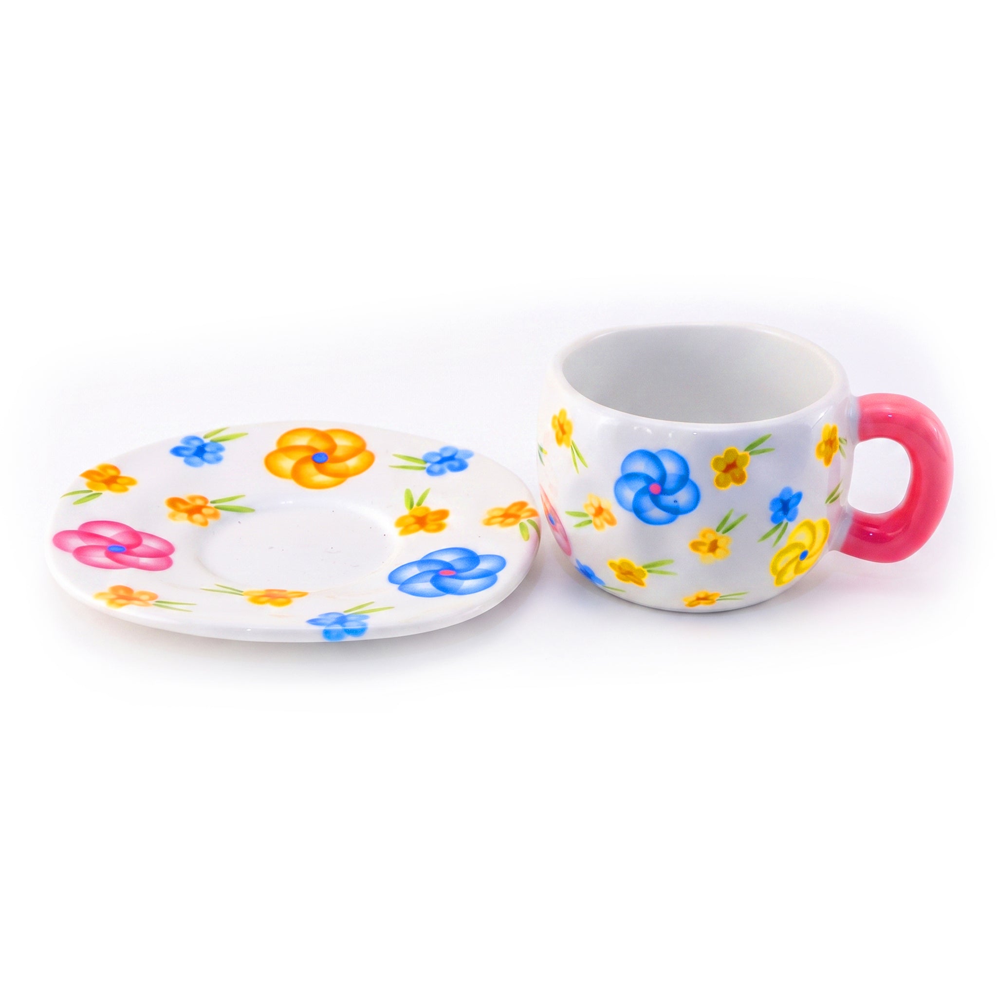 Wildflower 300 ML Ceramic Mug with Saucer
