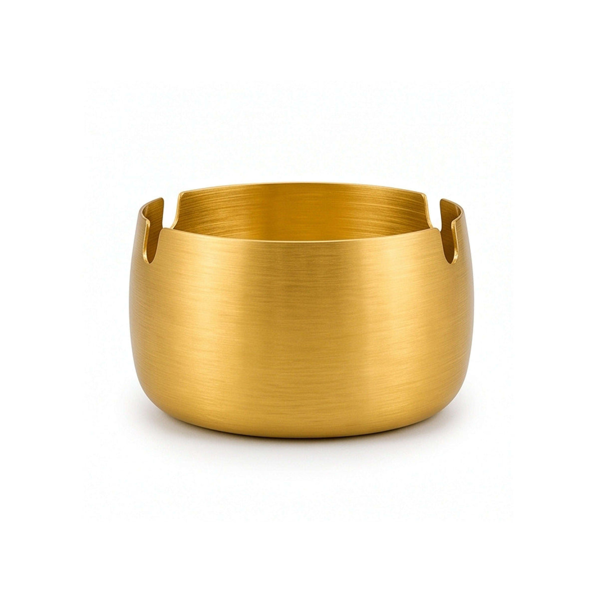 T.D.L 9 Cm Steel Electric Golden Coating Ashtray Kaka Bawa Sons