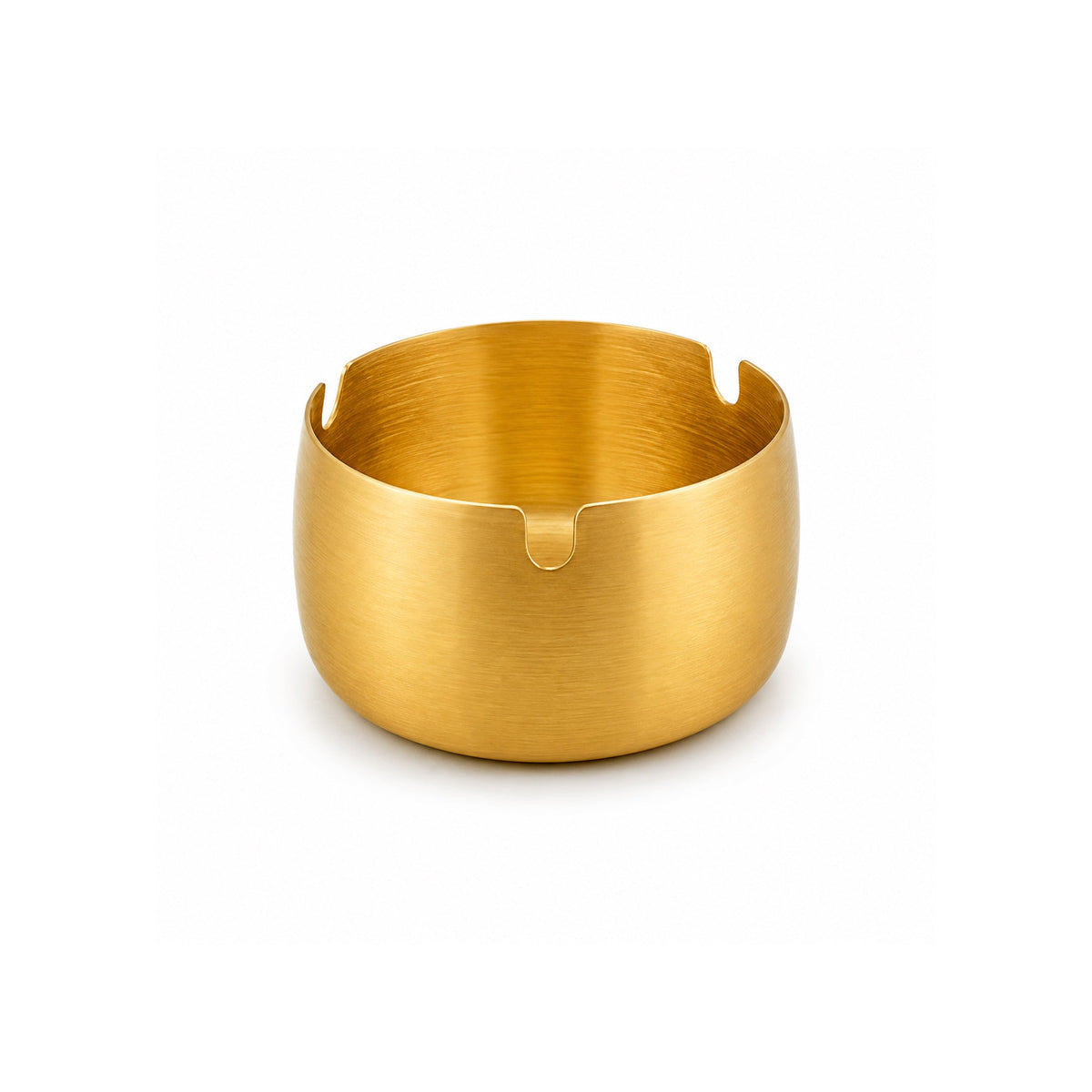 T.D.L 9 Cm Steel Electric Golden Coating Ashtray Kaka Bawa Sons