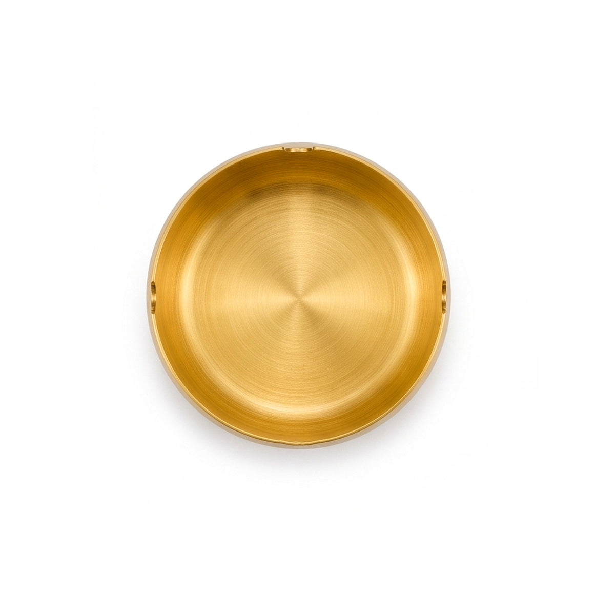 T.D.L 9 Cm Steel Electric Golden Coating Ashtray Kaka Bawa Sons