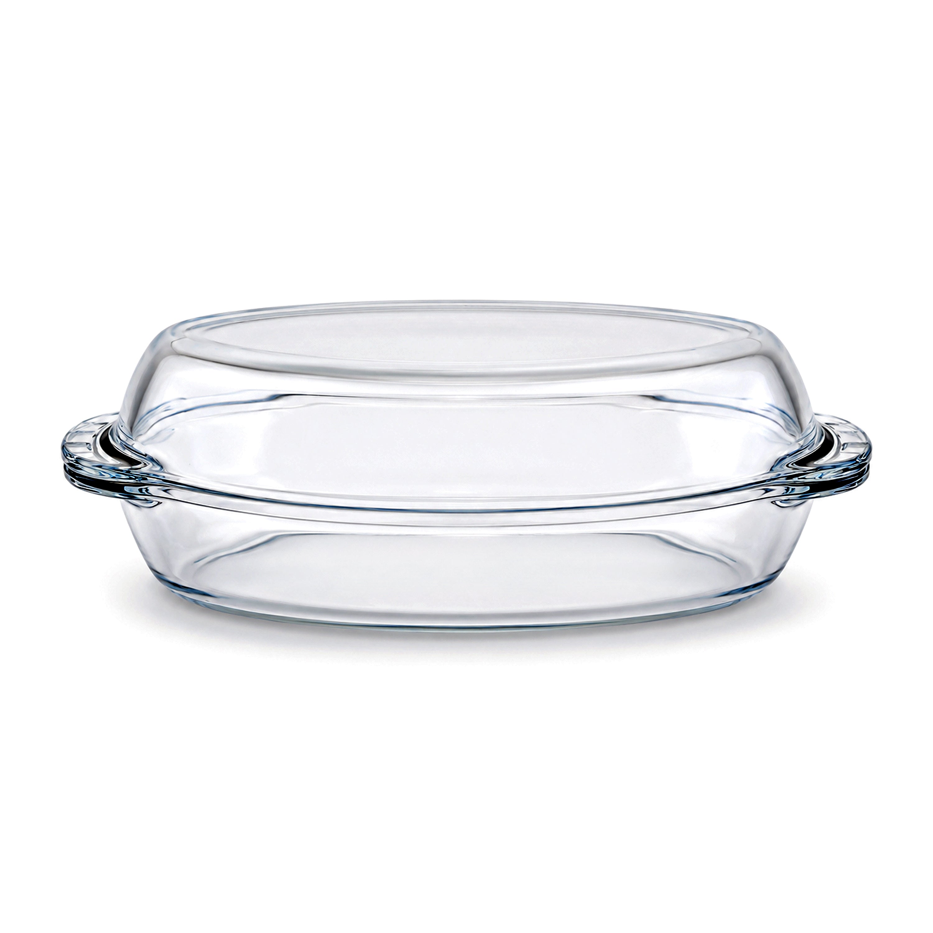 Pasabahce Borcam 1.9-Liter Oval Dish With Lid