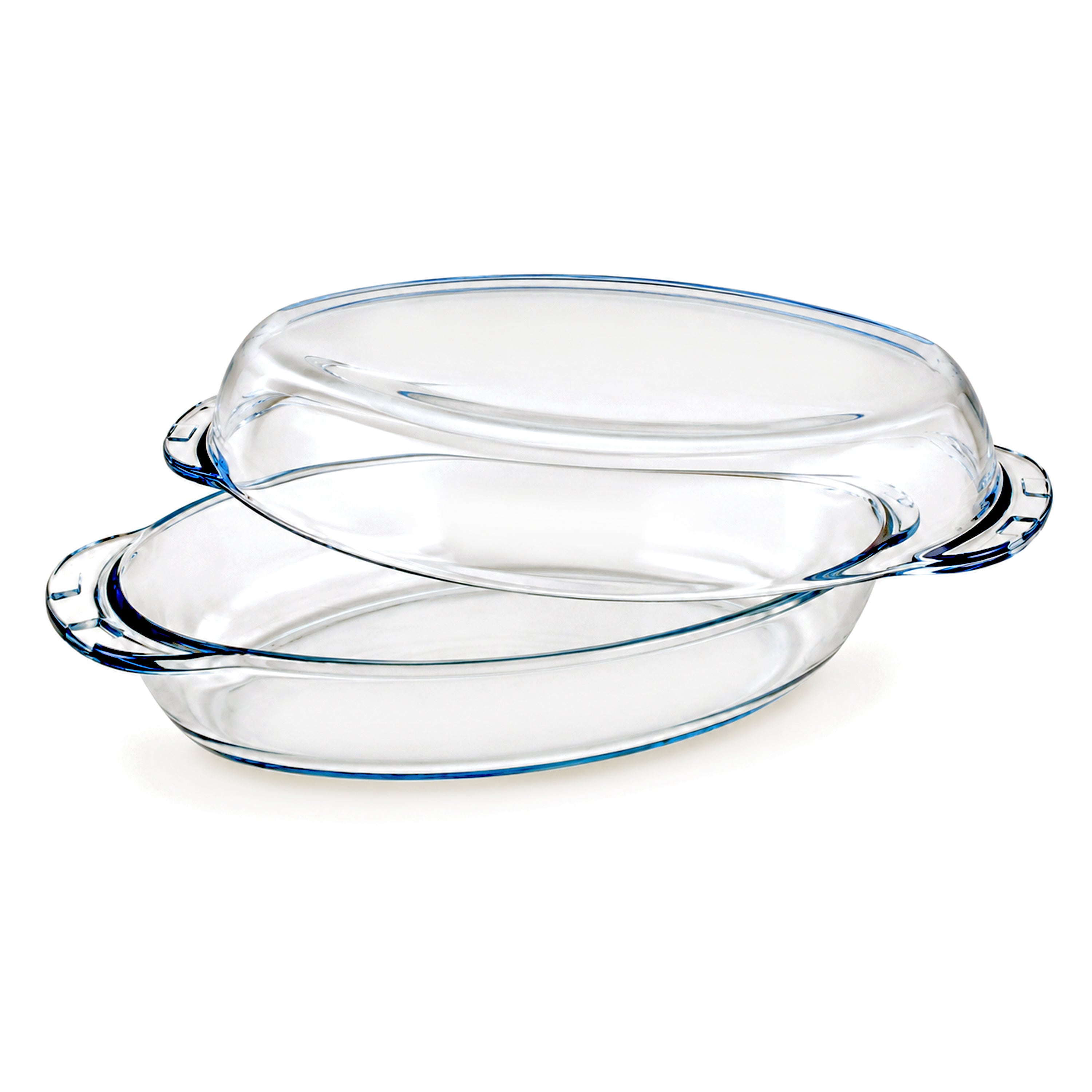 Pasabahce Borcam 1.9-Liter Oval Dish With Lid